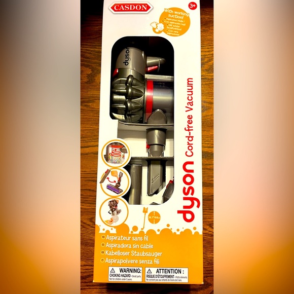 Kids Vacuum Cadson Dyson Cord-Free Vacuum Pretend Play for kids Real Suction NEW - Picture 1 of 6